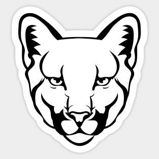 Cougar face Sticker